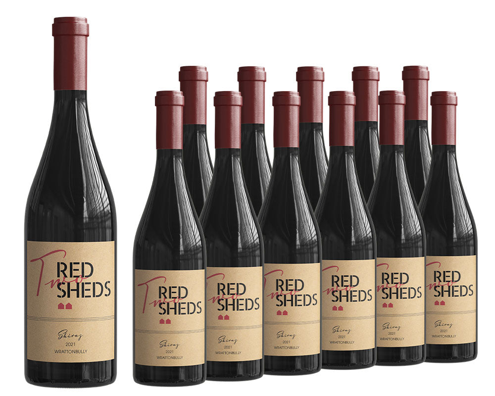 12 pack - Two Red Sheds - Shiraz – Dozen Deals