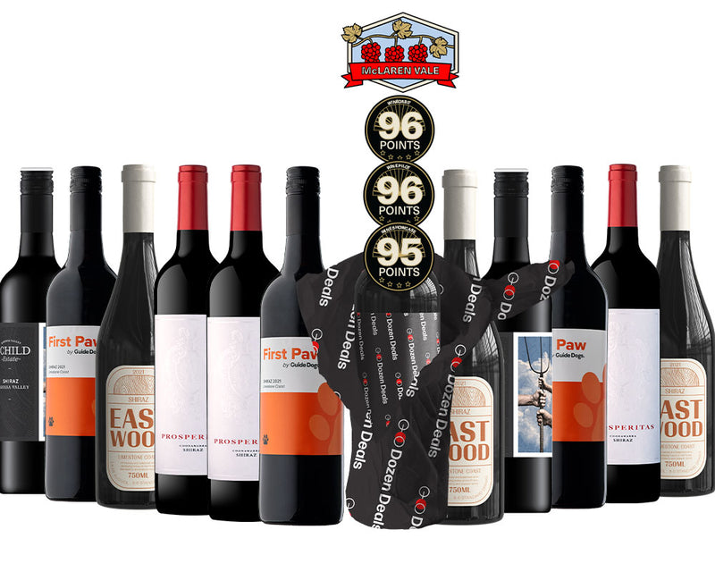 12 Pack - Super Shiraz Dozen Featuring a 96pt RRP $85 Cabernet Shiraz 2.0